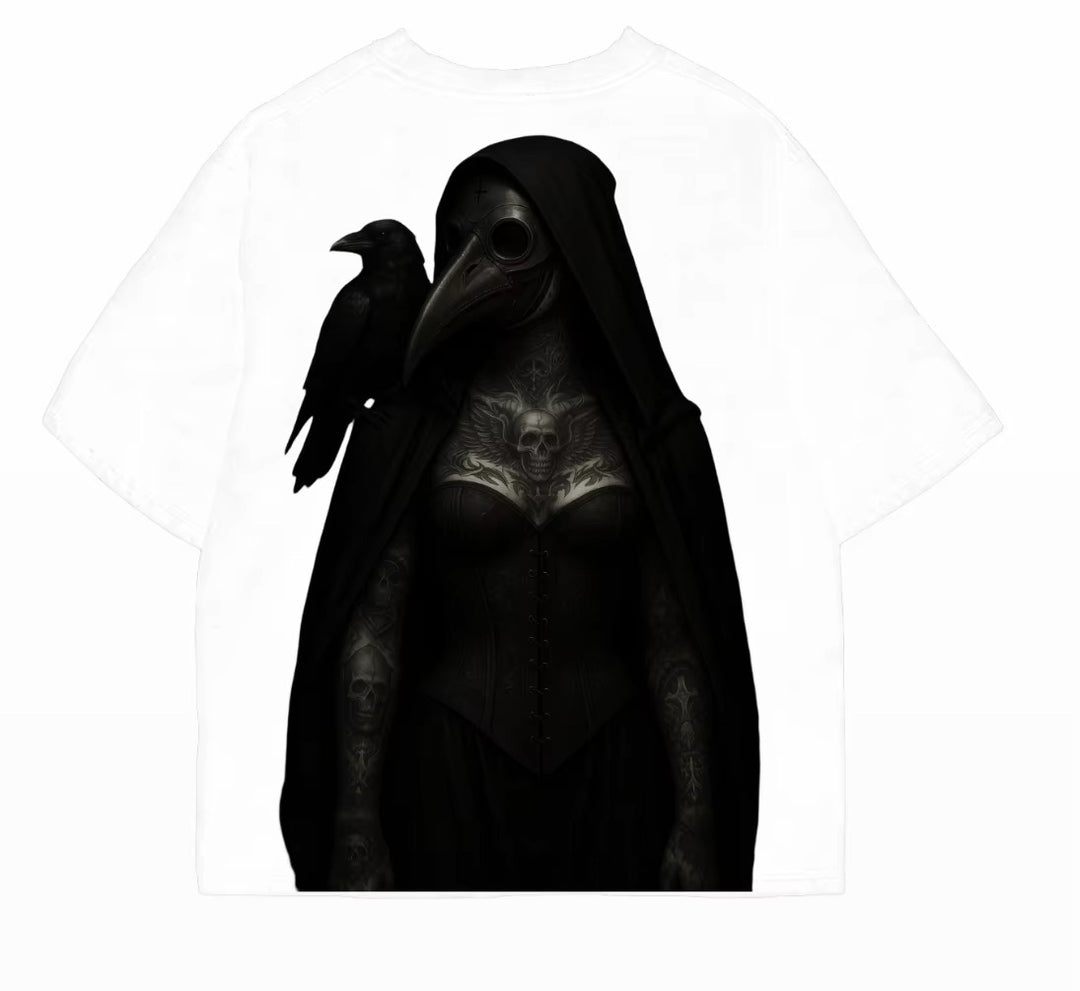Oversized heavyweight "Plague Dr" t shirt